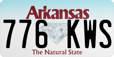 AR license plate 776KWS