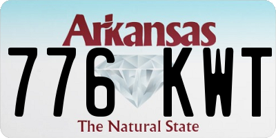 AR license plate 776KWT