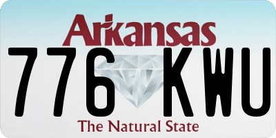 AR license plate 776KWU