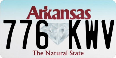 AR license plate 776KWV