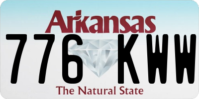 AR license plate 776KWW