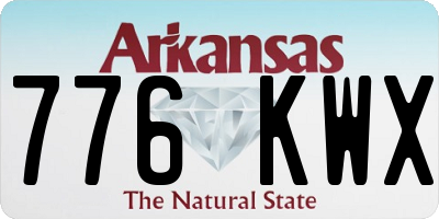 AR license plate 776KWX