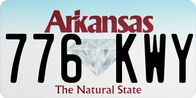 AR license plate 776KWY