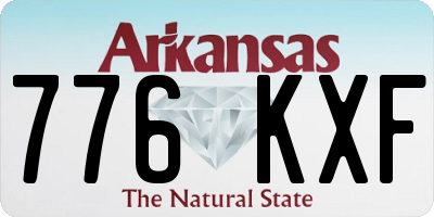 AR license plate 776KXF