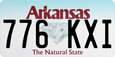 AR license plate 776KXI