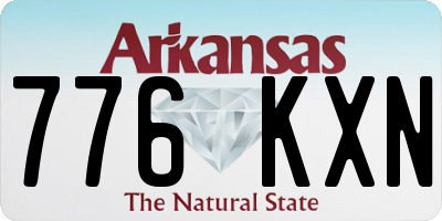 AR license plate 776KXN