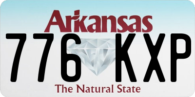AR license plate 776KXP
