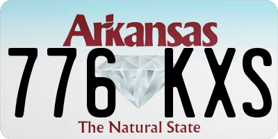 AR license plate 776KXS