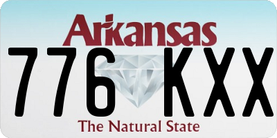 AR license plate 776KXX