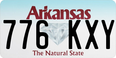 AR license plate 776KXY