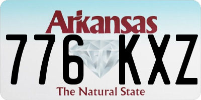 AR license plate 776KXZ