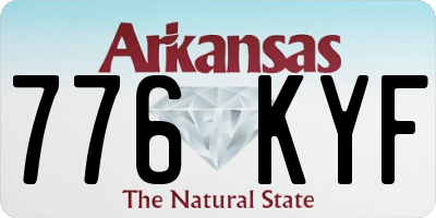 AR license plate 776KYF