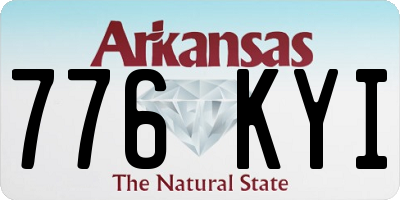 AR license plate 776KYI