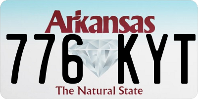AR license plate 776KYT
