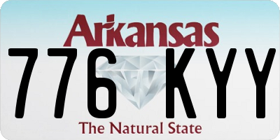 AR license plate 776KYY