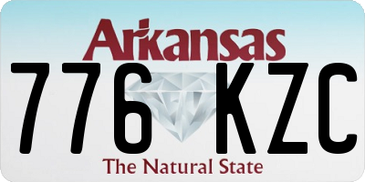 AR license plate 776KZC