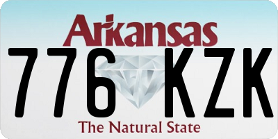 AR license plate 776KZK