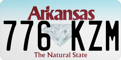 AR license plate 776KZM
