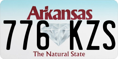 AR license plate 776KZS