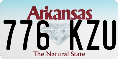 AR license plate 776KZU