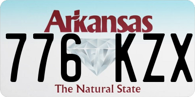 AR license plate 776KZX