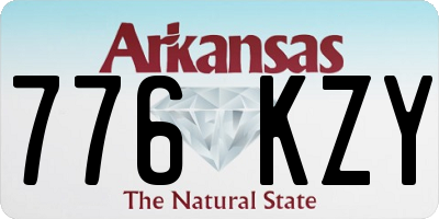 AR license plate 776KZY