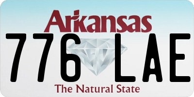 AR license plate 776LAE