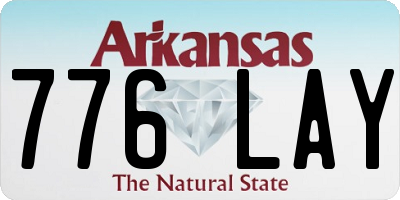 AR license plate 776LAY