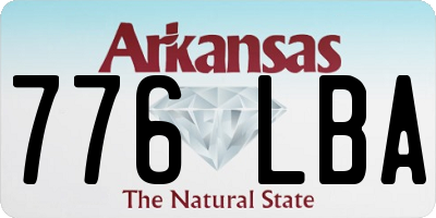 AR license plate 776LBA