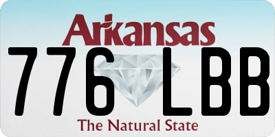 AR license plate 776LBB