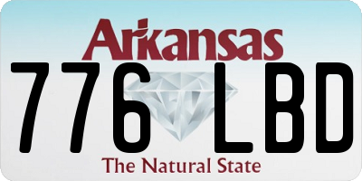 AR license plate 776LBD
