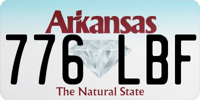 AR license plate 776LBF