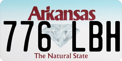AR license plate 776LBH