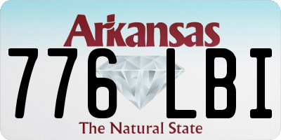 AR license plate 776LBI