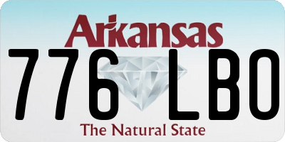 AR license plate 776LBO