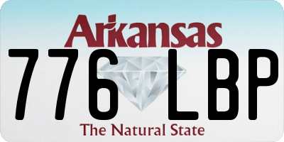 AR license plate 776LBP
