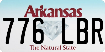 AR license plate 776LBR