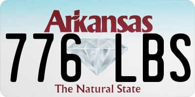 AR license plate 776LBS