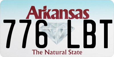 AR license plate 776LBT