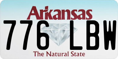 AR license plate 776LBW