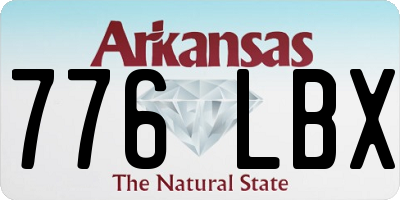 AR license plate 776LBX