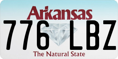 AR license plate 776LBZ