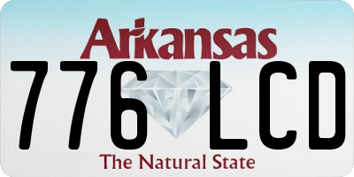 AR license plate 776LCD