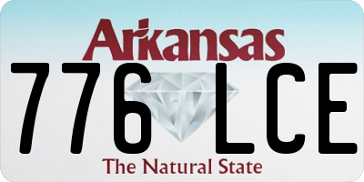 AR license plate 776LCE