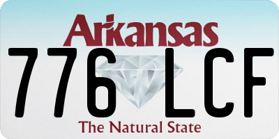 AR license plate 776LCF