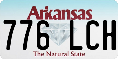 AR license plate 776LCH
