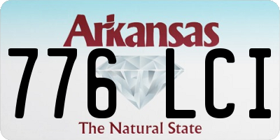 AR license plate 776LCI