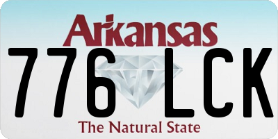 AR license plate 776LCK