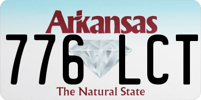 AR license plate 776LCT
