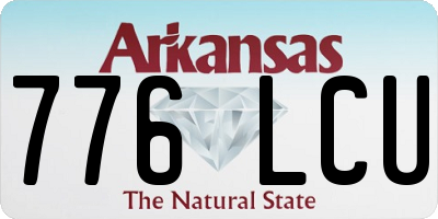 AR license plate 776LCU